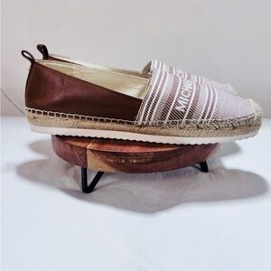 Michael Kors Brown and Tan Espadrilles Size 9.5 Casual Women’s Flats